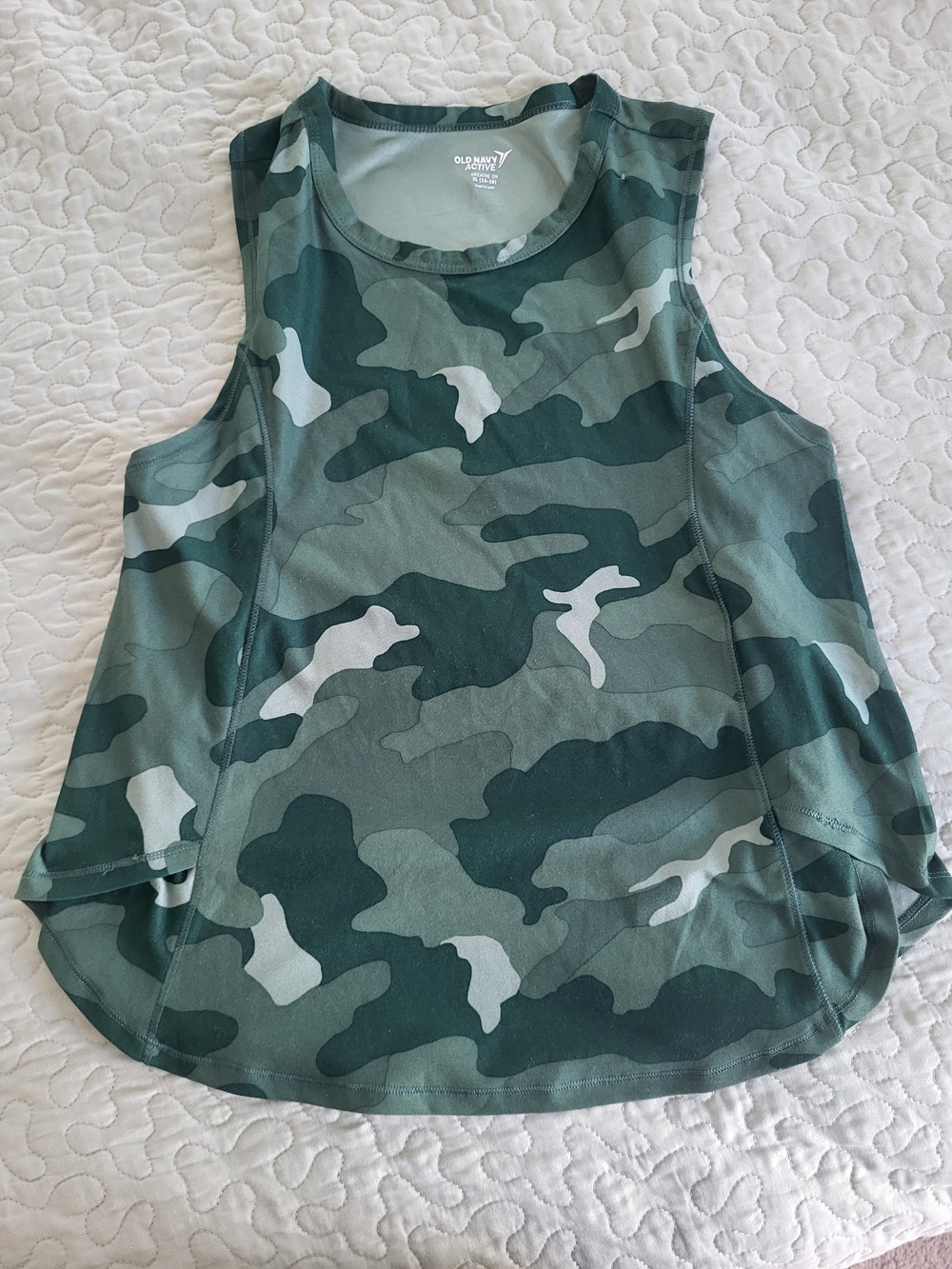 Old Navy Green Camo Tank Top